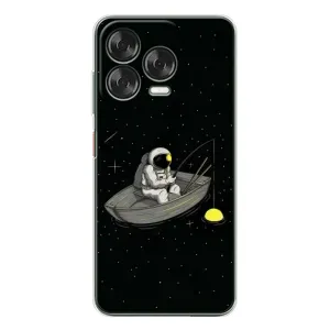 Силиконовый Чехол с принтом "Космонавты" на ZTE Nubia V70 Design (Космонавт на рыбалке)