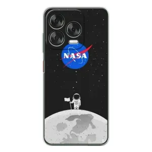 Силиконовый бампер с принтом "Наса" на ZTE Nubia V70 Design (Космонавт NASA)