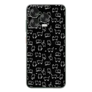 Чохол на тематику: Коти для ZTE Nubia V70 Design (Котики на чорному)