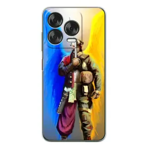 Чехол с картинкой (Патриотический КОЗАК) на ZTE Nubia V70 Design (Козак с крыльями)