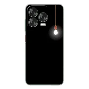 Чехол с картинками на черном фоне для ZTE Nubia V70 Design (Лампочка)