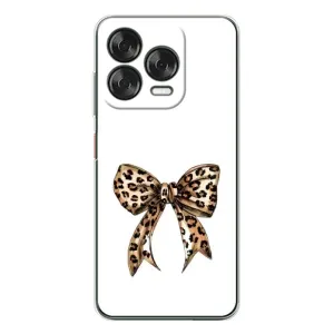 Чехол банты для ZTE Nubia V70 Design (Леопардовый принт)