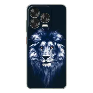 Чохол з картинкою на ZTE Nubia V70 Design (Лев – синій)