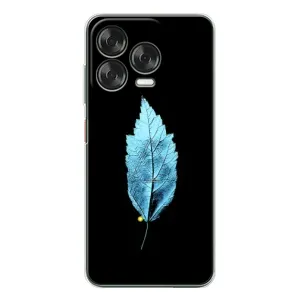 Чехол с картинками на черном фоне для ZTE Nubia V70 Design (Листочек)