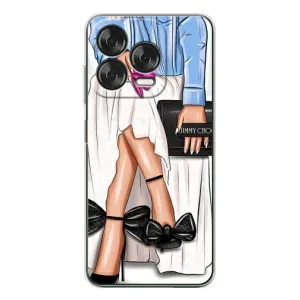 Силиконовый Чехол на ZTE Nubia V70 Design с картинкой Стильных Девушек (Мода)