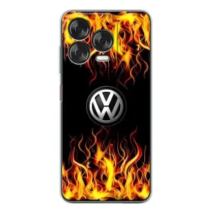 Чехол "Фольксваген" для ZTE Nubia V70 Design (Огненный Лого)