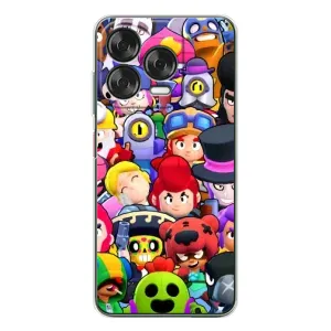 Силиконовый Чехол на ZTE Nubia V70 Design с картинкой Brawl Stars (Персонажи)