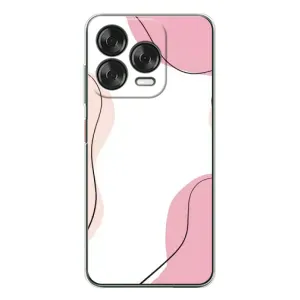 Чехол цветочный дизайн для ZTE Nubia V70 Design (Розовый фон)