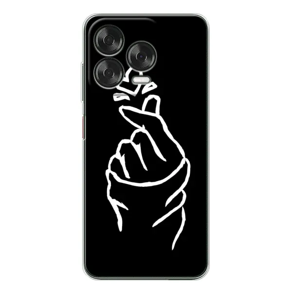 Чехол с рисунком «Сердце на черном» для ZTE Nubia V70 Design Чехол с рисунком «Сердце на черном» для ZTE Nubia V70 Design