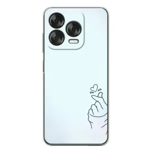 Чехлы (Знак сердечка) на ZTE Nubia V70 Design (Сердце на голубом)