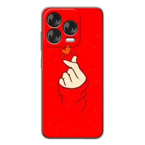 Чехлы (Знак сердечка) на ZTE Nubia V70 Design (Сердце на красном)