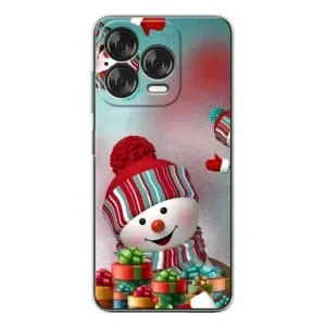 Чехлы на Новый Год ZTE Nubia V70 Design (Снеговик в шапке)