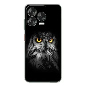 Чохли з принтом СОВИ для ZTE Nubia V70 Design (Сова на чорному)