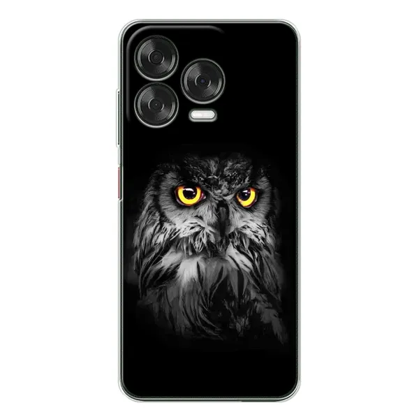 Чехол с рисунком «Сова на чёрном» для ZTE Nubia V70 Design Чехол с рисунком «Сова на чёрном» для ZTE Nubia V70 Design