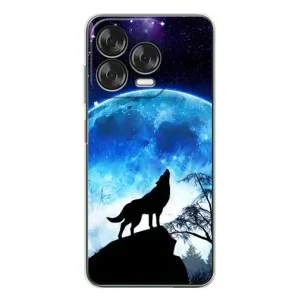 Чохол з Вовком на ZTE Nubia V70 Design (Виє на місяць)