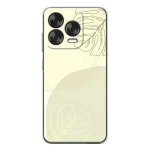 Чехол цветочный дизайн для ZTE Nubia V70 Design (Зелёный фон)