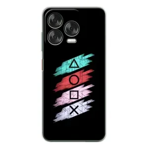 Чехол КИБЕРСПОРТ для ZTE Nubia V70 Design (Значки Sony)