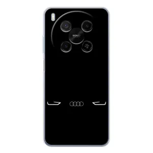 Силиконовый бампер с картинкой машины на ZTE Nubia V70 Max (Силует Audi)