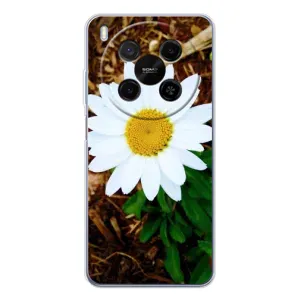 Чехол с ромашками на ZTE Nubia V70 Max (Белая ромашка)