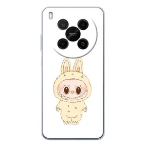 Чехол с принтом Лабубу для ZTE Nubia V70 Max (Бежевый Лабубу)