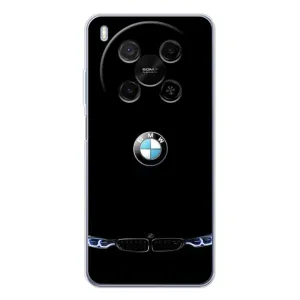 Силиконовый бампер с картинкой машины на ZTE Nubia V70 Max (Черный BMW)