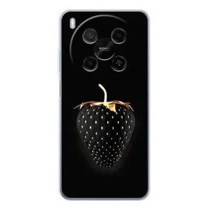 Чехол с изображением вкусной еды для ZTE Nubia V70 Max (Чёрная клубника)