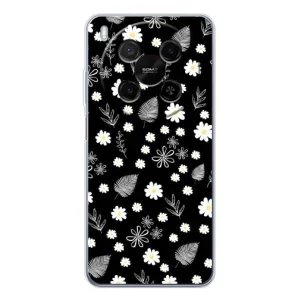 Чехлы с тематикой "ЦВЕТЫ" на ZTE Nubia V70 Max (цветение на чорном)