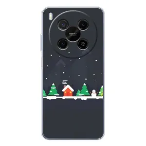 Силіконовий бампер на різдво для ZTE Nubia V70 Max (Місто зимове)