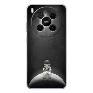 Силиконовый Чехол с принтом "Космонавты" на ZTE Nubia V70 Max (Космонавт романтик)