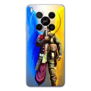 Чехол с картинкой (Патриотический КОЗАК) на ZTE Nubia V70 Max (Козак с крыльями)