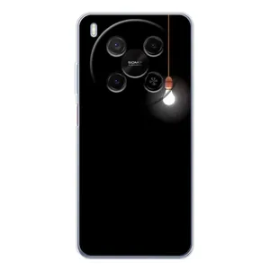 Чехол с картинками на черном фоне для ZTE Nubia V70 Max (Лампочка)
