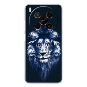 Чохол з картинкою на ZTE Nubia V70 Max (Лев – синій)
