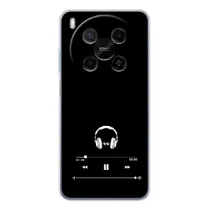 Чехол с картинками на черном фоне для ZTE Nubia V70 Max (Плеер)