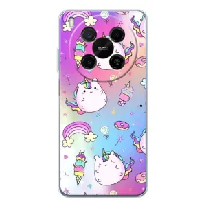 Чехол Unicorn на ZTE Nubia V70 Max (Радуга и Единорог)