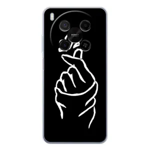 Чохол (Знак сердечка) для ZTE Nubia V70 Max (Сердечко на чорному)