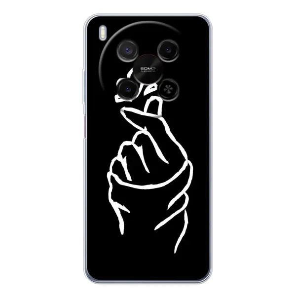 Чехол с рисунком «Сердце на черном» для ZTE Nubia V70 Max Чехол с рисунком «Сердце на черном» для ZTE Nubia V70 Max