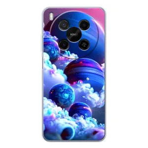 Чехлы КОСМОС для ZTE Nubia V70 Max (Синие планеты)