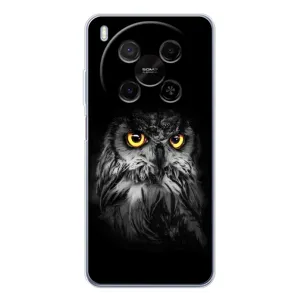 Чохли з принтом СОВИ для ZTE Nubia V70 Max (Сова на чорному)