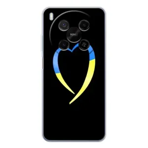 Силиконовый Чехол на ZTE Nubia V70 Max (Я-Украина) (Украинское сердце)