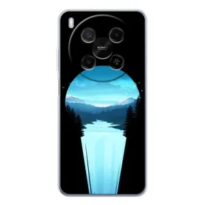 Летний Чехол на ZTE Nubia V70 Max (Синий Водопад)