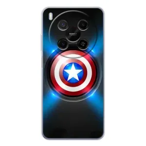 Чехол с Щитом Капитана Америки на ZTE Nubia V70 Max (Яркий Щит Капитана)