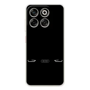 Силиконовый бампер с картинкой машины на ZTE Nubia V70 (Силует Audi)