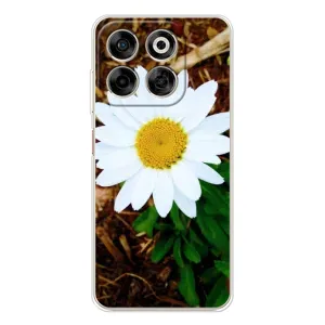Чехол с ромашками на ZTE Nubia V70 (Белая ромашка)