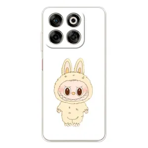 Чехол с принтом Лабубу для ZTE Nubia V70 (Бежевый Лабубу)