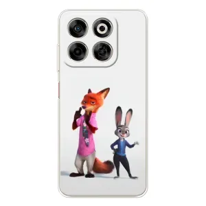 Силиконовый чехол с принтом Зоотрополіс для ZTE Nubia V70 (Джуди и Ник)