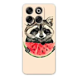 Силиконовый Чехол с Енотами на ZTE Nubia V70 (Енот)