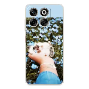 Чехлы с изображением разных животных для ZTE Nubia V70 (Ежик на руках)