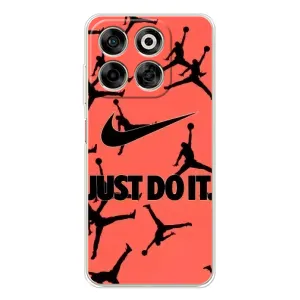 Силиконовый Чехол Nike Air Jordan на Нубиа В70 (Just Do It)