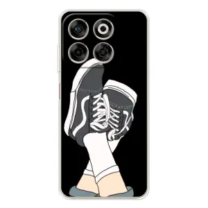 Чехол с Прикольным принтом на ZTE Nubia V70 (Кеды)