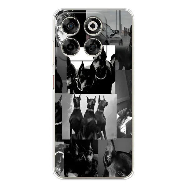 Чехол с рисунком «Коллаж Доберман» для ZTE Nubia V70 Чехол с рисунком «Коллаж Доберман» для ZTE Nubia V70